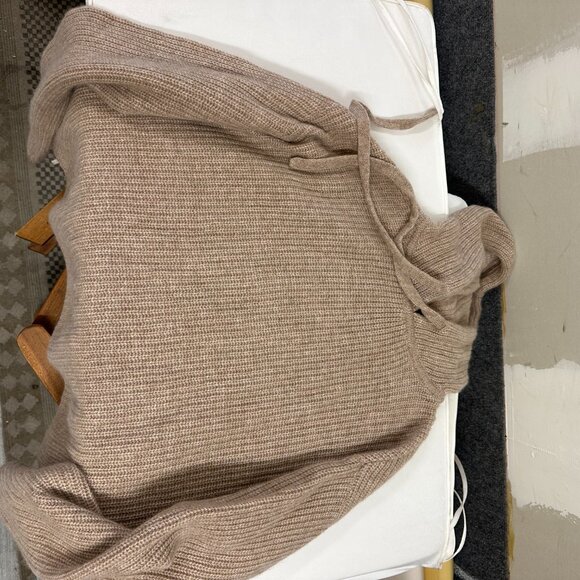 Mongolian Cashmere Fisherman Pullover Hoodie - Picture 6 of 6